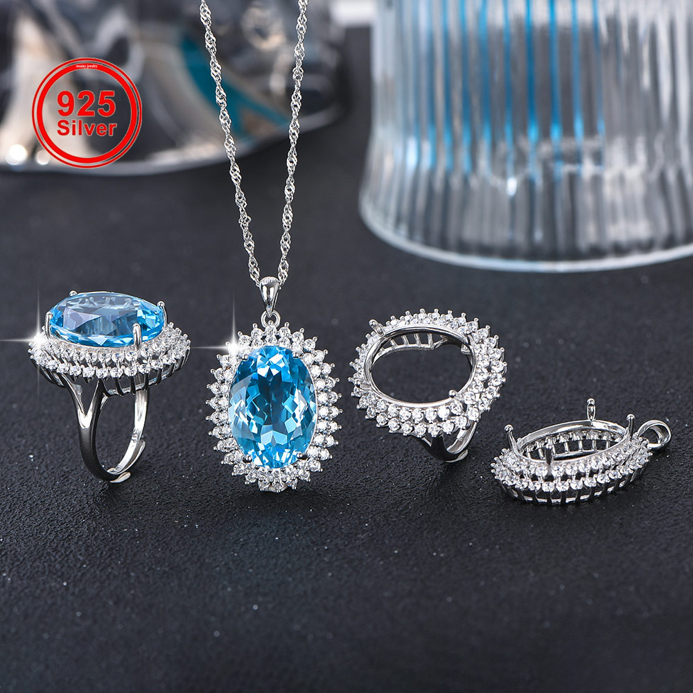 Colgante de anillo de plata de - Jewelry Making Gemstones reseña y precio